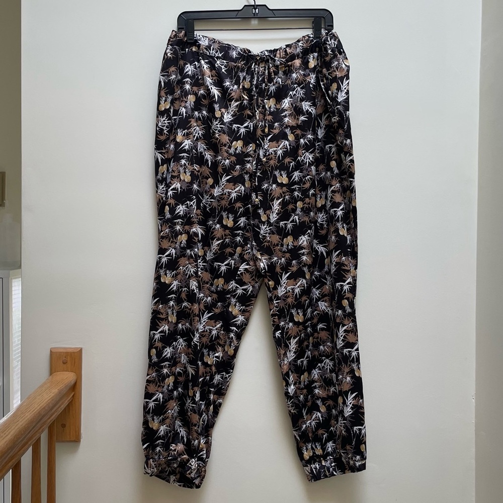 { Peter Som for Design Nation Pants } Pineapple Silk-style Pajama-style Pants